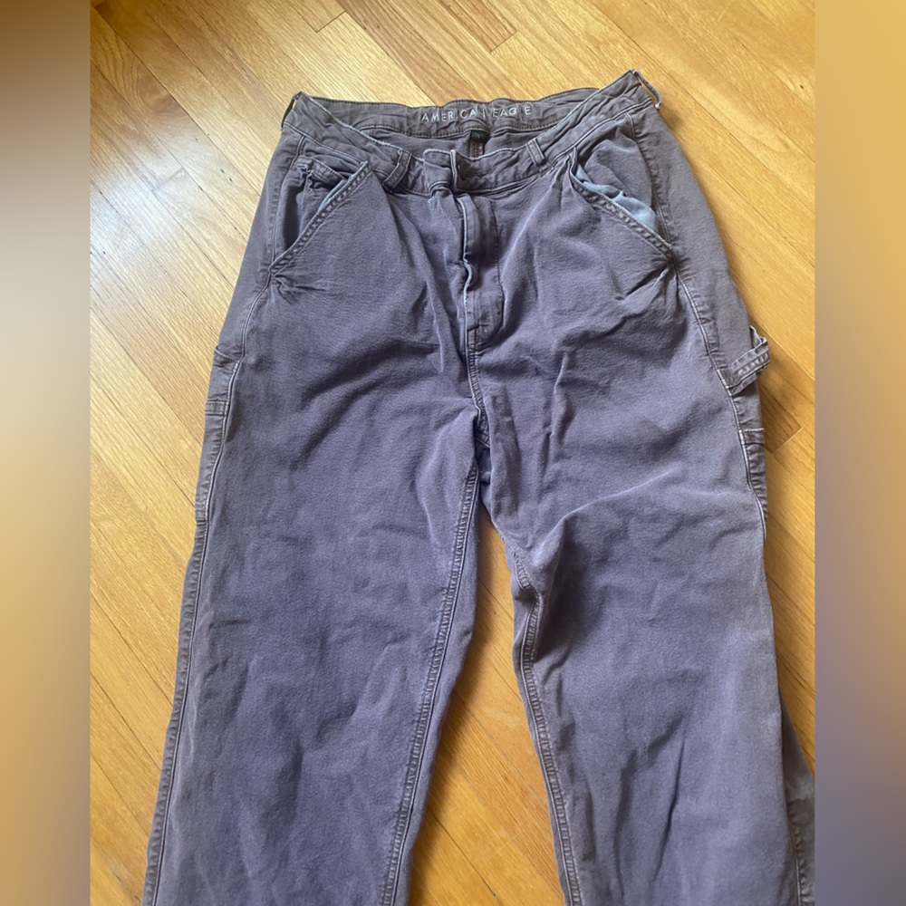 American Eagle highest rise boyfriend cargo pants